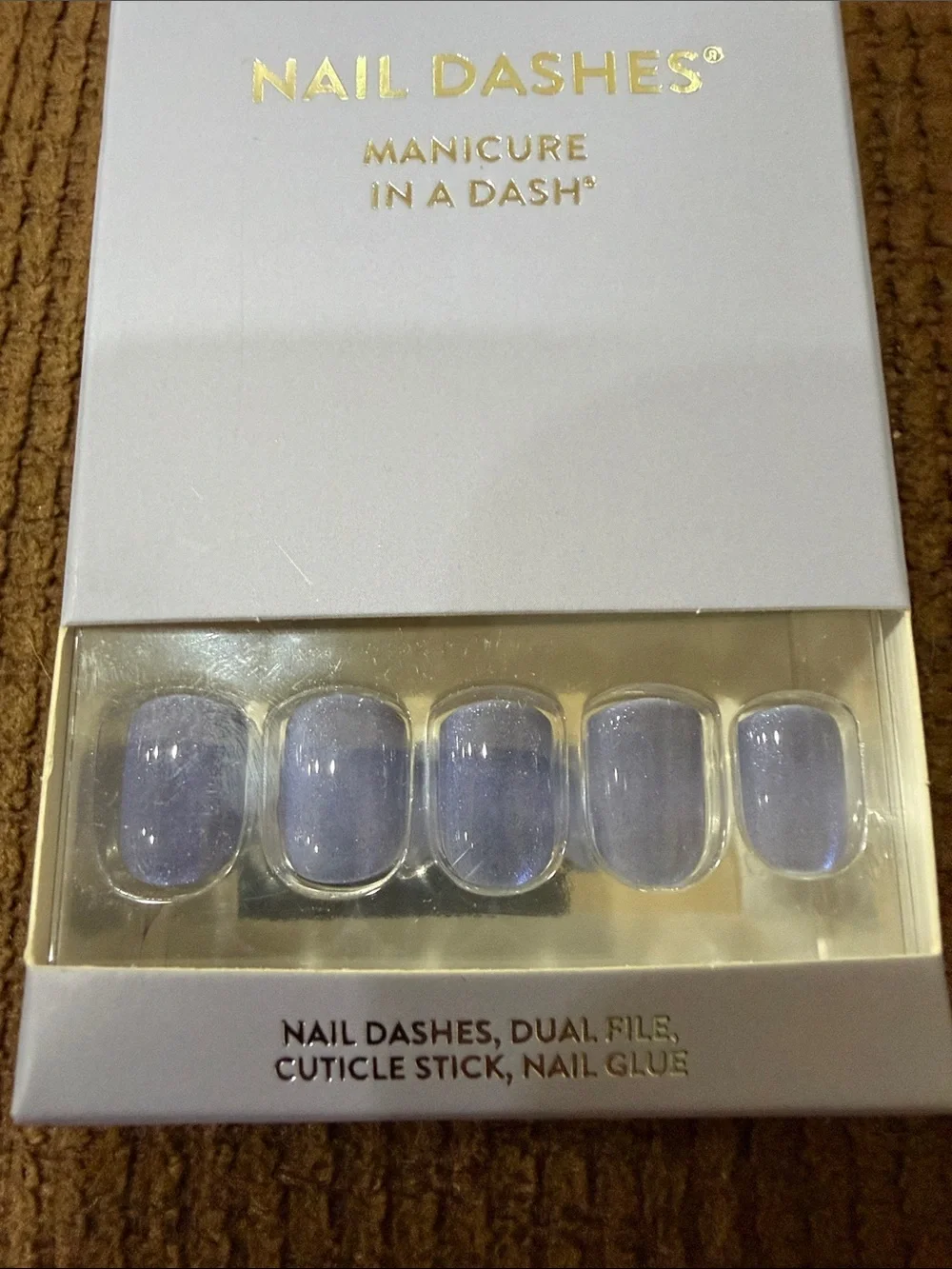 Red Aspen Nail Dashes Press-On Nails - Picture 12 of 13